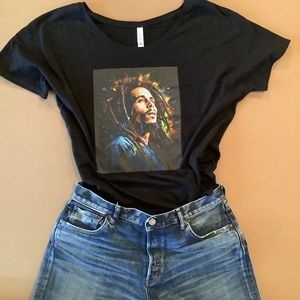 Bob Marley One Love graphic relaxed ladies Tshirt